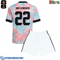 Fotballdrakt Barn Belgia Alexis Saelemaekers #22 Bortedraktsett VM 2026 Kortermet (+ Korte bukser)